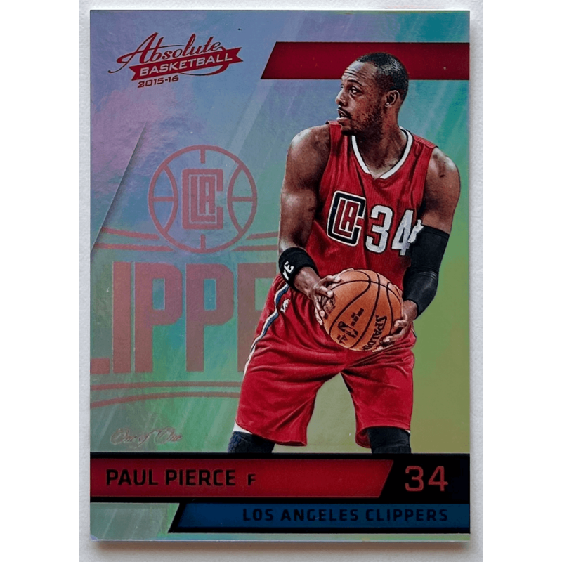 Paul Pierce 2015-16 Panini Absolute Spectrum Black 1/1