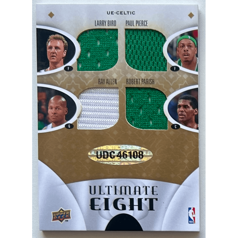 Larry Bird / Bill Russell...2008-09 Ultimate Collection Jerseys Eight CELTIC 08/25