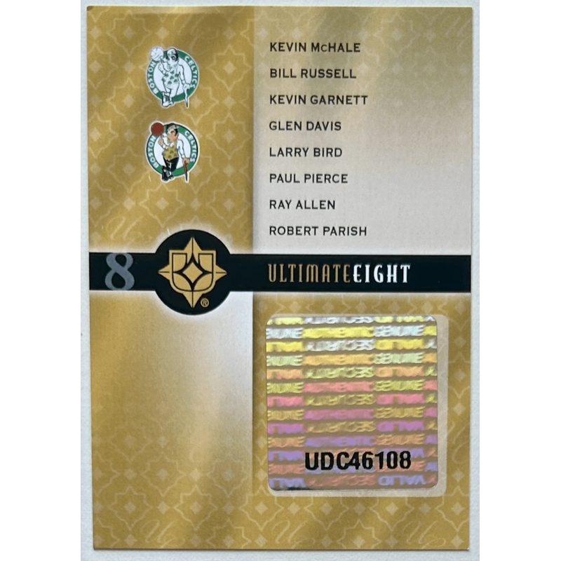 Larry Bird / Bill Russell...2008-09 Ultimate Collection Jerseys Eight CELTIC 08/25