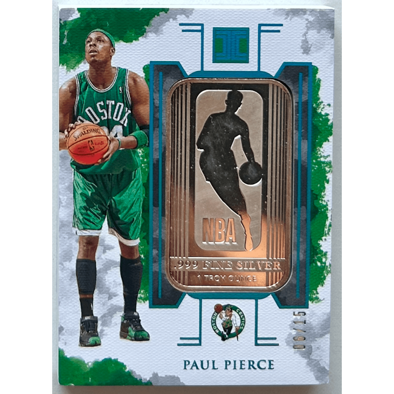 Paul Pierce 2019-20 Panini Impeccable Silver NBA Logo 1st Off The Line 06/15