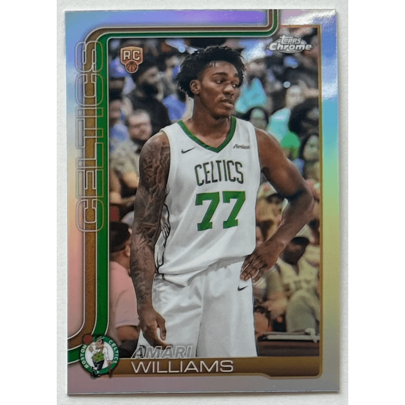 Amari Williams 2025 topps chrome rookie refractor
