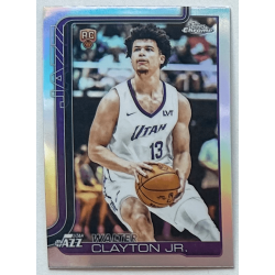 Walter Clayton jr 2025 topps chrome rookie refractor