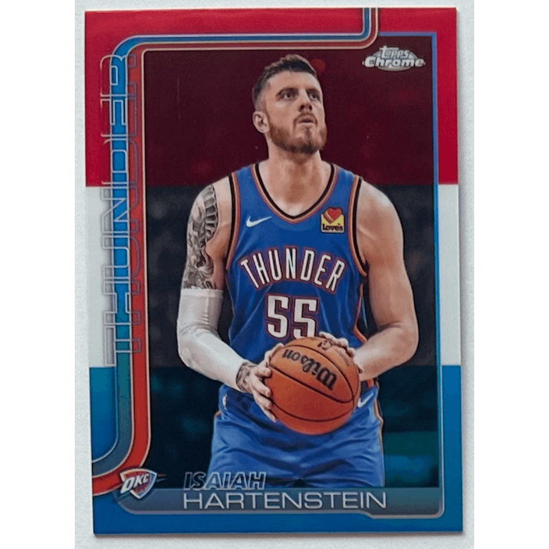 Isiah Hartenstein 2025 topps chrome red white blue