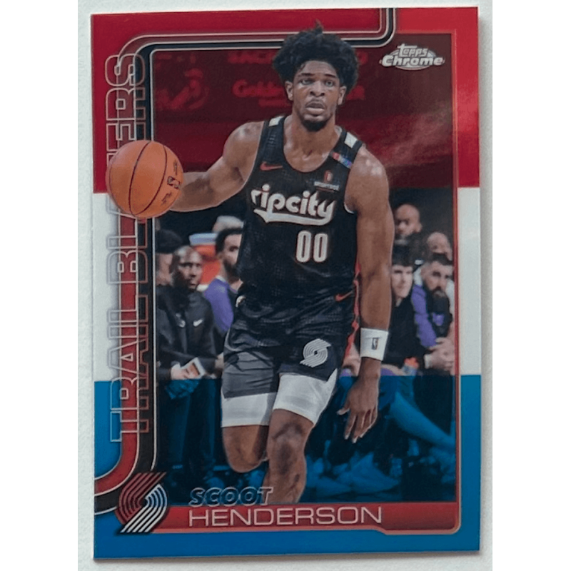 Scoot Henderson 2025 topps chrome red white blue