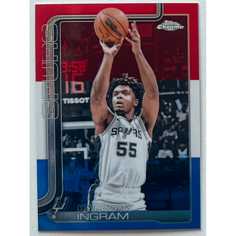 Harrison Ingram 2025 topps chrome red white blue