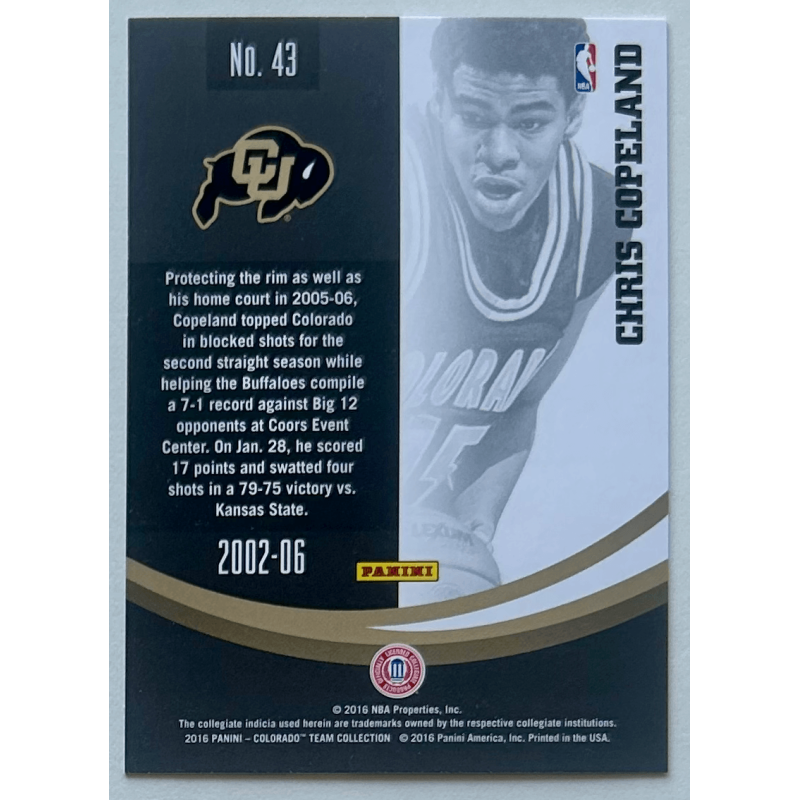 CHRIS COPELAND 2016 Panini Colorado 43
