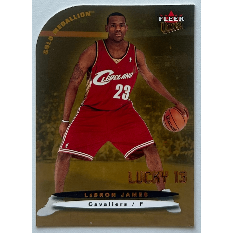 LEBRON JAMES 2003-04 Fleer Ultra Gold Medallion Lucky 13