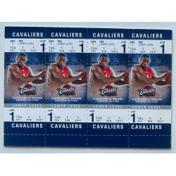 LEBRON JAMES 2003-04 Fleer Authentix rc lower level tickets - 104A
