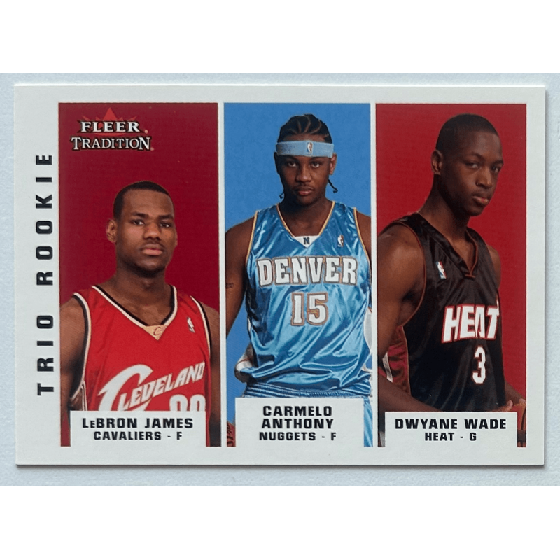 JAMES / WADE / ANTHONY 2003-04 Fleer Tradition Trio rookie - 300