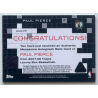 PAUL PIERCE 2007-08 Topps Luxury Box Mezzanine Relics Platinum 1/1
