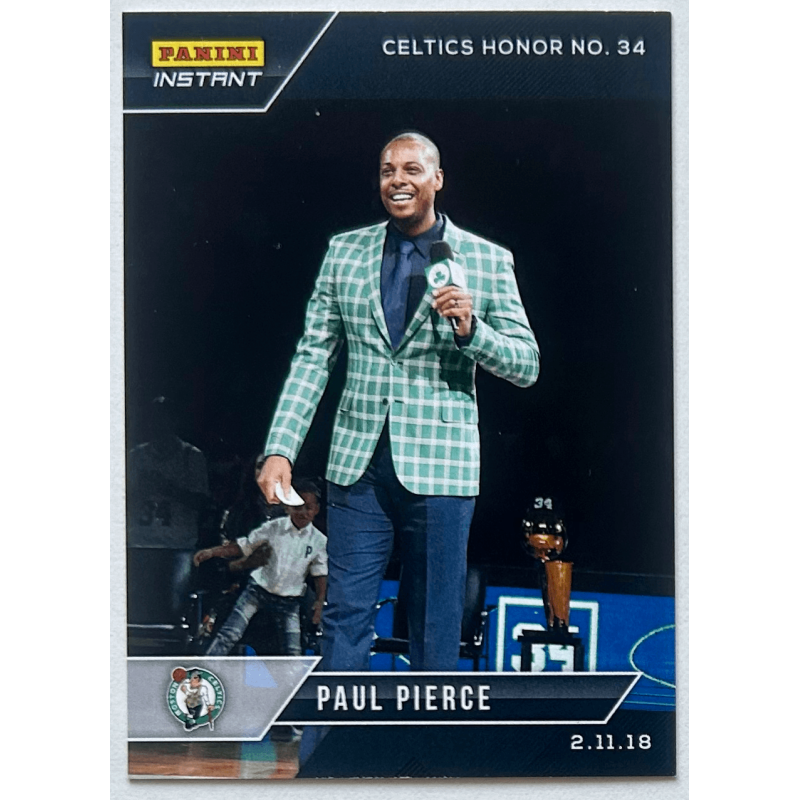 PAUL PIERCE 2017-18 Panini Instant Black Celtics honor no 34 SER 1/1