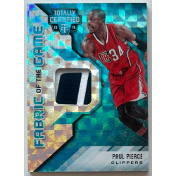 PAUL PIERCE 2015-16 Totally Certified Fabric of the Game Materials Holo Blue 1/1