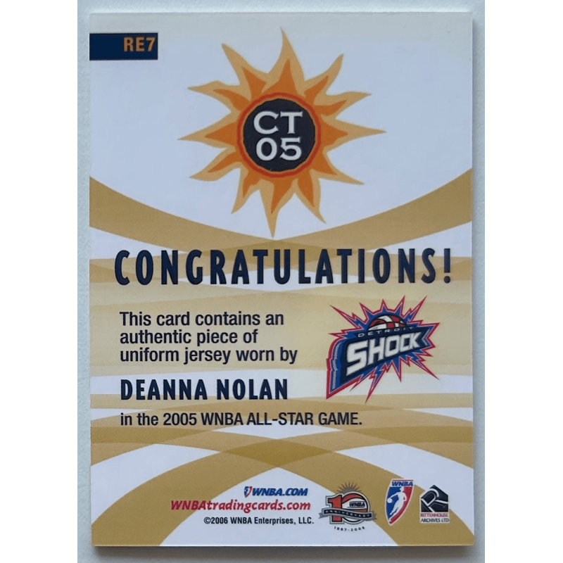 DEANNA NOLAN 2006 WNBA All-Star Jerseys RE7