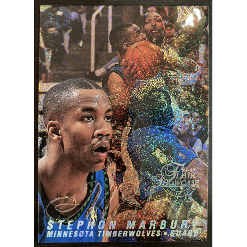 STEPHON MARBURY 1996 FLAIR SHOWCASE ROW 0 SEAT 11