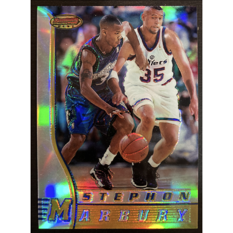 STEPHON MARBURY 1996 BOWMAN BEST REFRACTOR R2