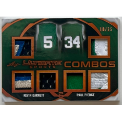 Kevin Garnett / Paul Pierce 2019 Leaf Ultimate Sports Ultimate Combos Relics 18/25
