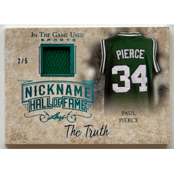 Paul Pierce 2018 Leaf In The Game Used Sports The Nickname Hof Relic Prismatic Blue 2/5
