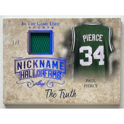 Paul Pierce 2018 Leaf In The Game Used Sports The Nickname Hof Reatic Purple 1/7