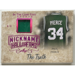 Paul Pierce 2018 Leaf In The Game Used Sports The Nickname Hof Relic Prismatic Magenta 4/4