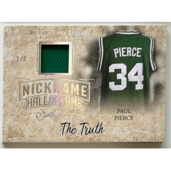 Paul Pierce 2018 Leaf In The Game Used Sports The Nickname Hall of Fame Relic Prismatic Silver 2/2