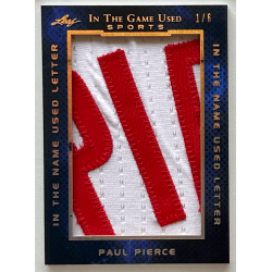 Paul Pierce 2019 Leaf In The Game Used Sports In The Name "PIE" Used Letter Relics 1/6