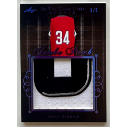 Paul Pierce 2019 Leaf In The Game Used Sports Jumbo Patch Relics Purple JP-PP 3/5