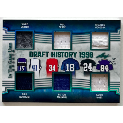 Carter / Nowitzki / Pierce 2019 Leaf ITG Used Sports Draft History 6 Relics Platinum Blue 5/9
