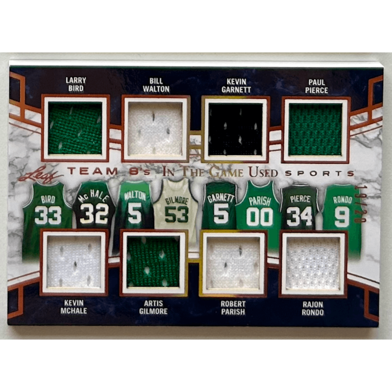 Bird / Garnett / Pierce 2018 Leaf ITG GU Team 8’s Relic Prismatic 19/20