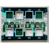 Bird / Garnett / Pierce 2018 Leaf ITG GU Team 8’s Relic Prismatic Blue 2/6