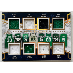 Bird / Garnett / Pierce 2018 Leaf ITG GU Team 8’s Relic Prismatic Gold 1/1