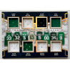Bird / Garnett / Pierce 2018 Leaf ITG GU Team 8’s Relic Prismatic Gold 1/1