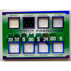 Bird / Garnett / Pierce 2019 Leaf Ultimate Sports The Ultimate Franchise Relics 5/7