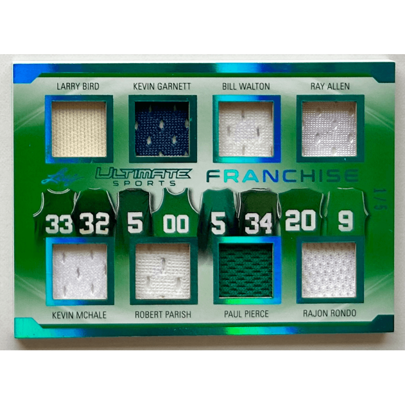 Bird / Garnett / Pierce...2019 Leaf Ultimate Sports The Ultimate Franchise Relics 1/5