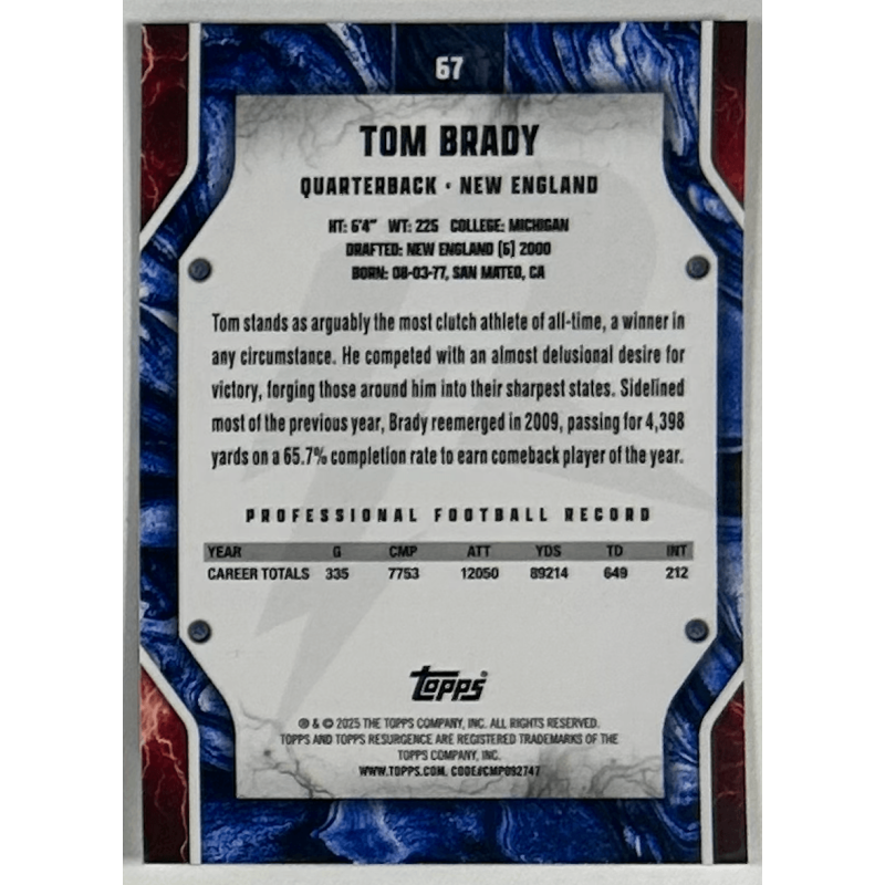 Tom Brady 2025 topps resurgence - 67