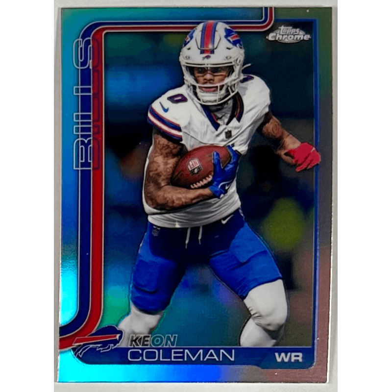 Keon Coleman 2025 topps chrome refractor - 30