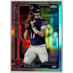 Tyson Bagent 2025 topps chrome refractor - 54