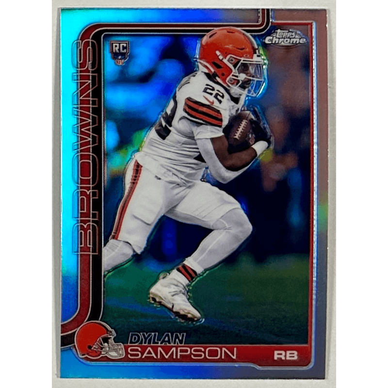 Dylan Sampson 2025 topps chrome rookie refractor - 308