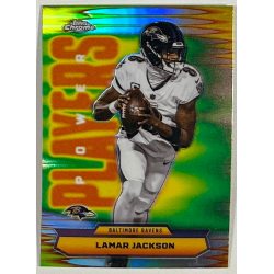 Lamar Jackson 2025 topps chrome power player refractor