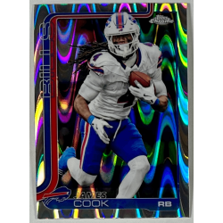 James Cook 2025 topps chrome raywave refractor