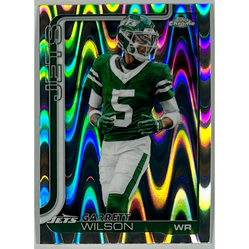 Garrett Wilson 2025 topps chrome raywave refractor