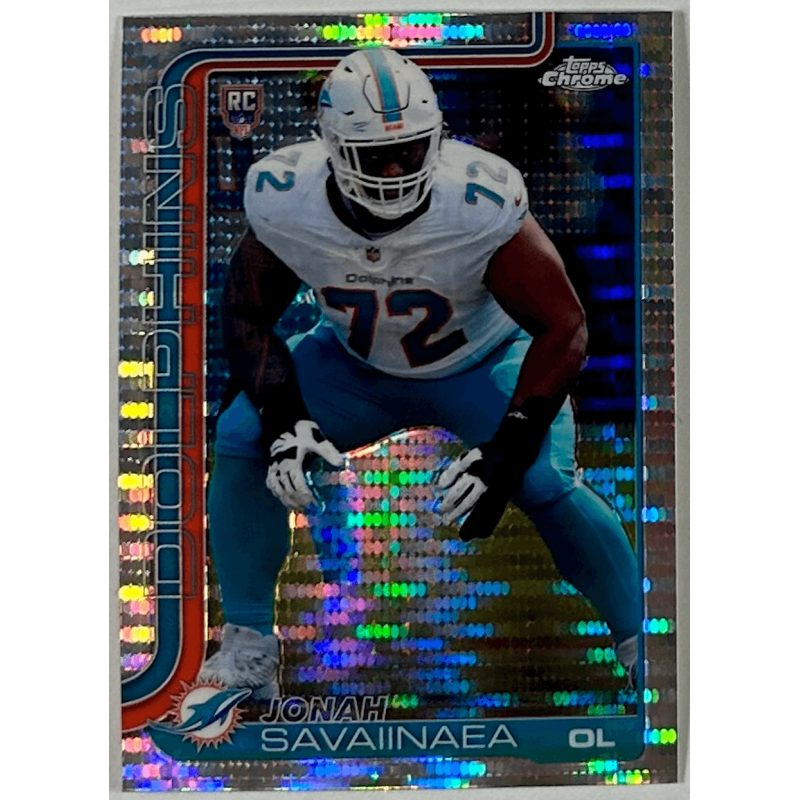 Jonah Savaiinaea 2025 topps chrome pulsar rookie