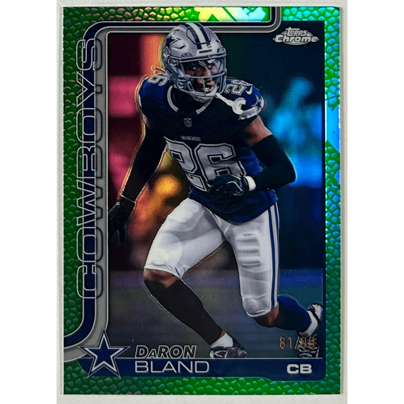 Daron Bland 2025 topps chrome green leather refractor 81/99