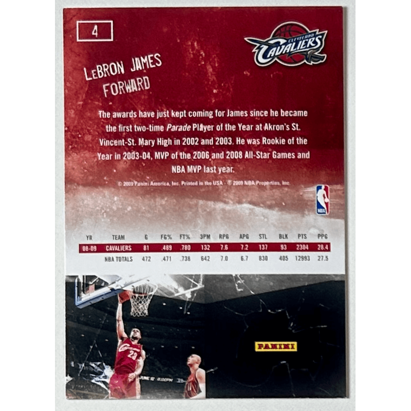 LeBron James 2009-10 Panini Jam Masters 4