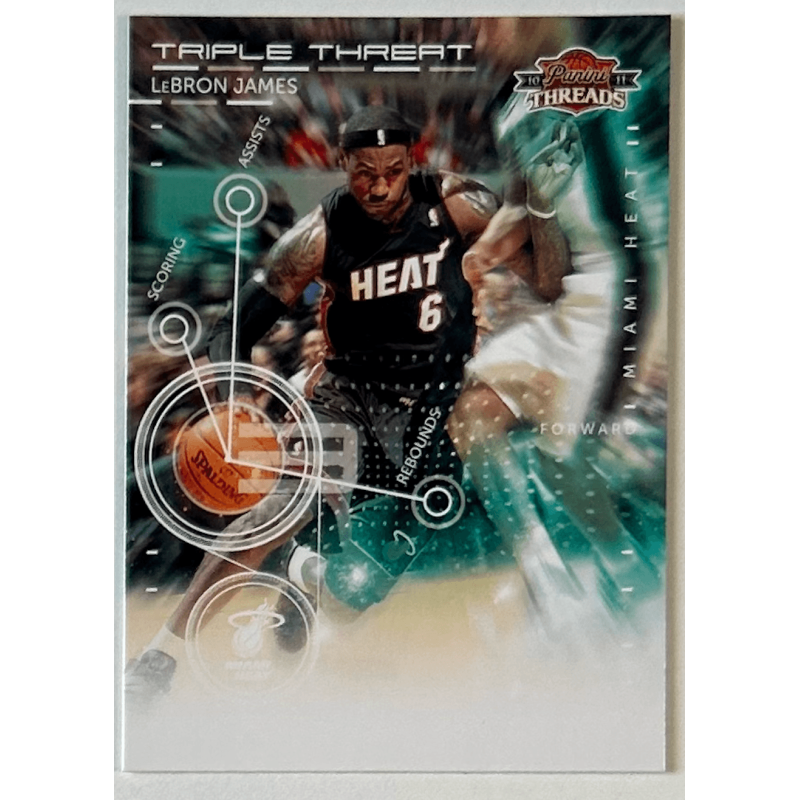 LeBron James 2010-11 Panini Threads Triple Threat 5