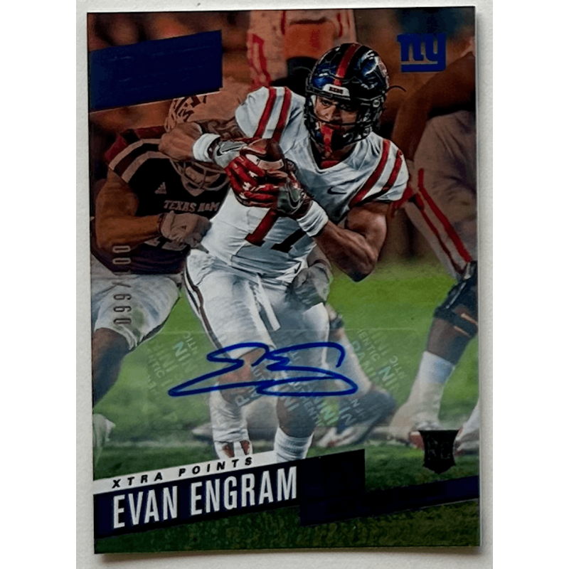 EVAN ENGRAM 2017 PRESTIGE XTRA POINTS purple rookie autograph 099/100