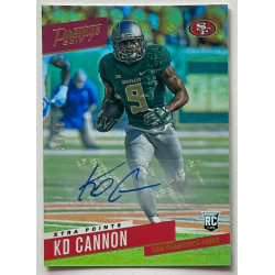 KD CANNON 2017 PRESTIGE XTRA POINTS Gold rookie autograph 38/50