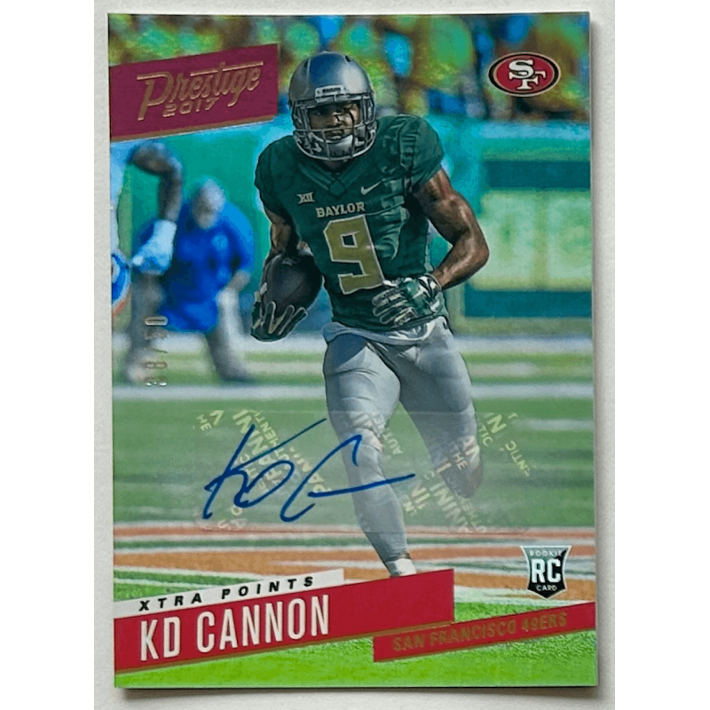 KD CANNON 2017 PRESTIGE XTRA POINTS Gold rookie autograph 38/50