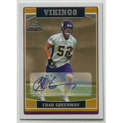 CHAD GREENWAY 2006 Topps chrome rookie autograph