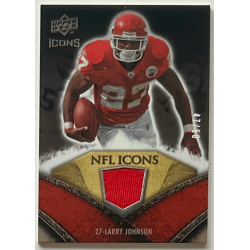 LARRY JOHNSON 2008 Upper deck icons jersey 47/50