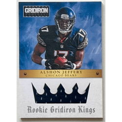 ALSHON JEFFERY 2012 panini GRIDIRON KINGS ROOKIE JERSEY 295/299